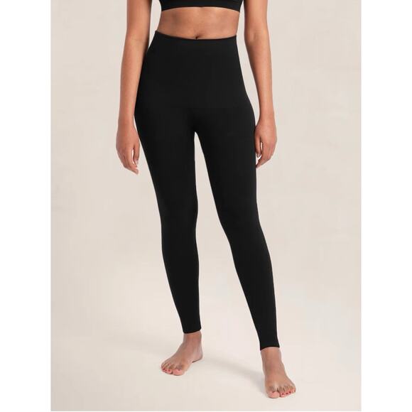 Shapermint Essentials Seamless Comfort Mid-Waist Shaping Leggings Women XL Black - Picture 1 of 3